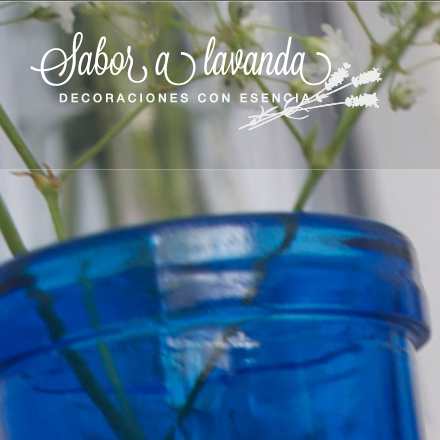 Diseño Web de Sabor a lavanda · Decoraciones con esencia